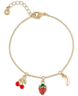 Rachel Rachel Roy Gold-Tone Tropical Charm Bracelet