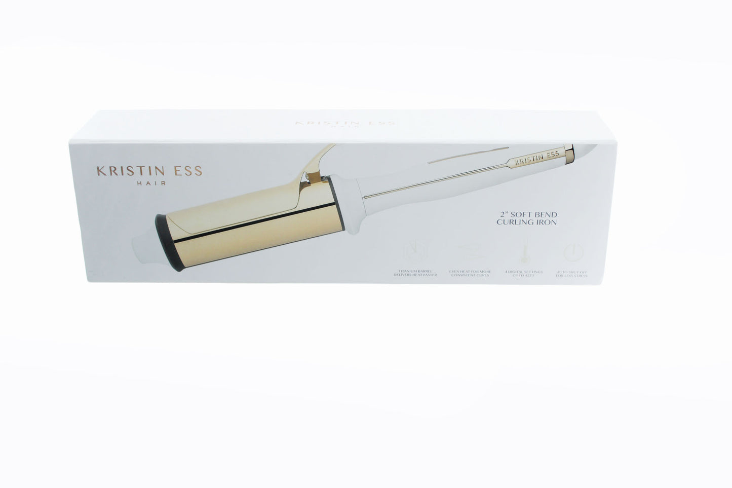 Kristin Ess Titanium Curling Iron for Big Blowout Waves  2 Inches