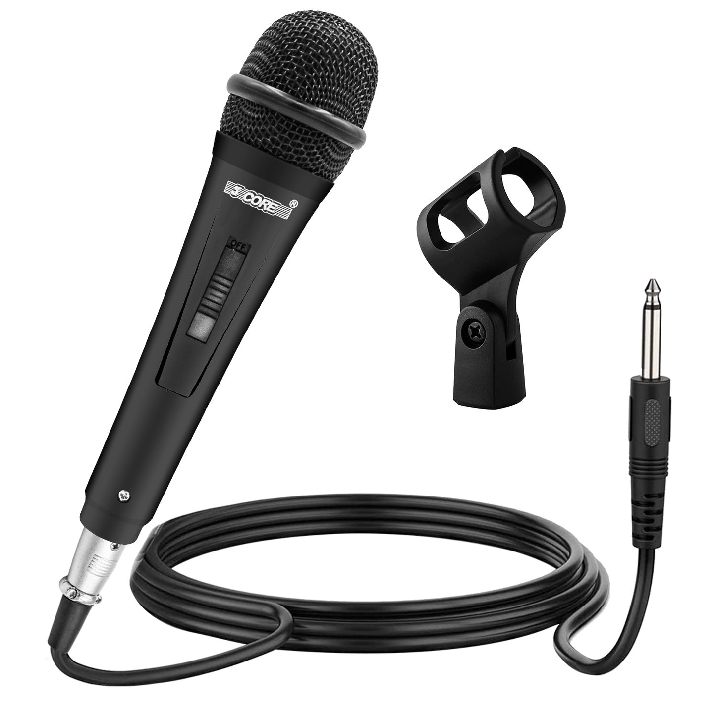 5 Core Microphone XLR Dynamic Mic Karaoke Singing Handheld Microfono Wired Professional Unidirectional 1/4 Plug In Cord Connection for Vocal DJ Music - PM 816