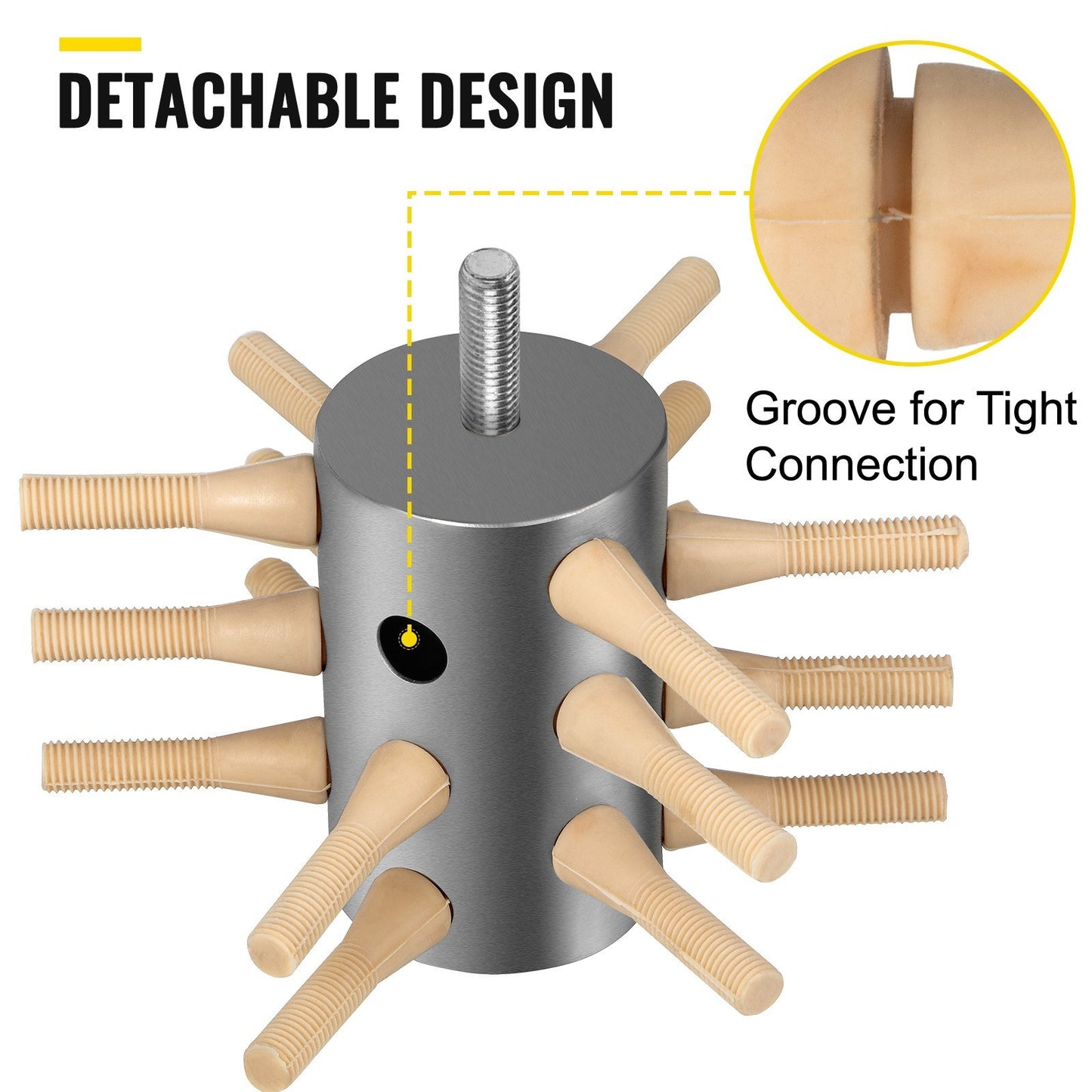 Chicken Plucker Drill Attachment, Stainless Steel Drill Chicken Plucker, 18 Fingers Chicken Feather Plucker Machine, 0.4 Inches Shank Poultry Defeathering Machine for Small Chicken Quail Pigeon