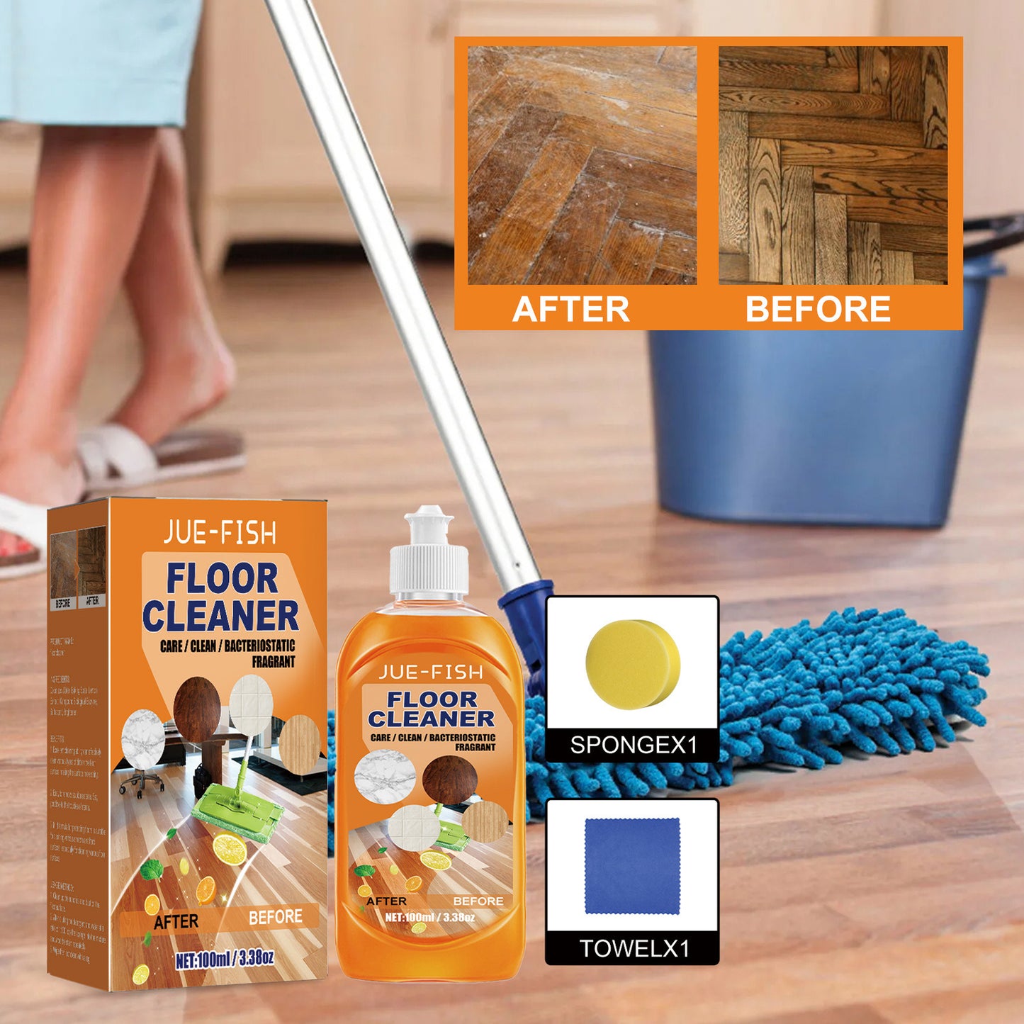 Floor Cleaner   Stain Remover Floor Cleaner Polishing Brightener Tile Cleaner