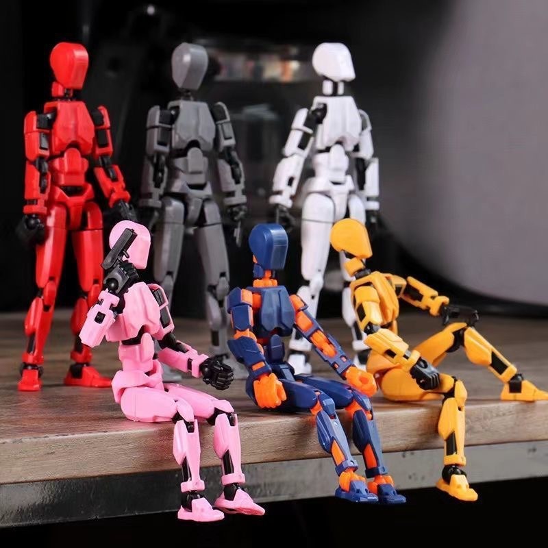 3D Printed Multi-Jointed Action Figures , Full Body Mechanical Movable Toy, Multiple Accessories, Hand Painted Figure, Desk Decoration, Creative Gifts