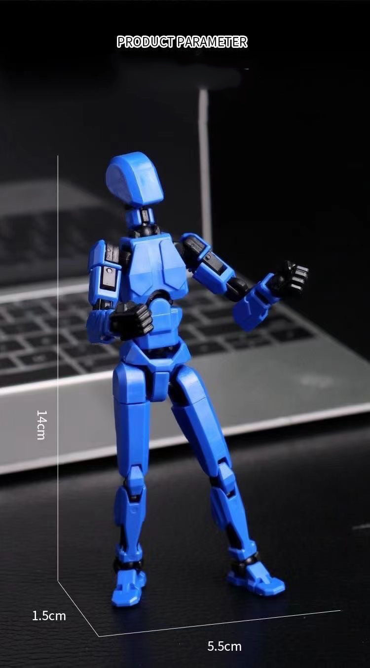 3D Printed Multi-Jointed Action Figures , Full Body Mechanical Movable Toy, Multiple Accessories, Hand Painted Figure, Desk Decoration, Creative Gifts