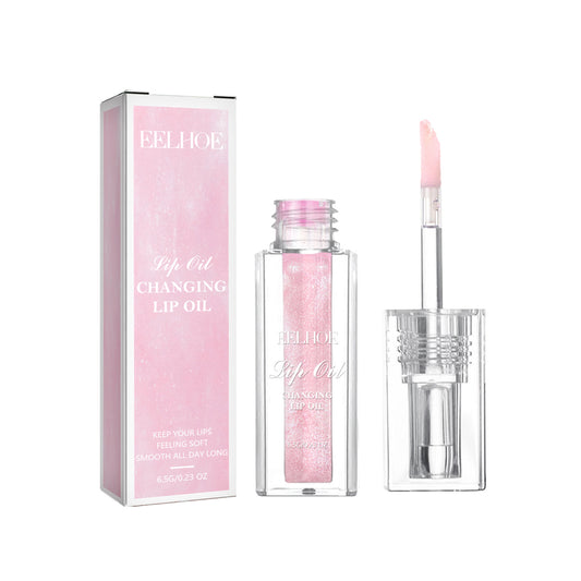 Color Changing Lip Oil  lightens and smoothes fine lines on lips  nourishes and moisturizes  anti-drying and cracking color-changing lip care