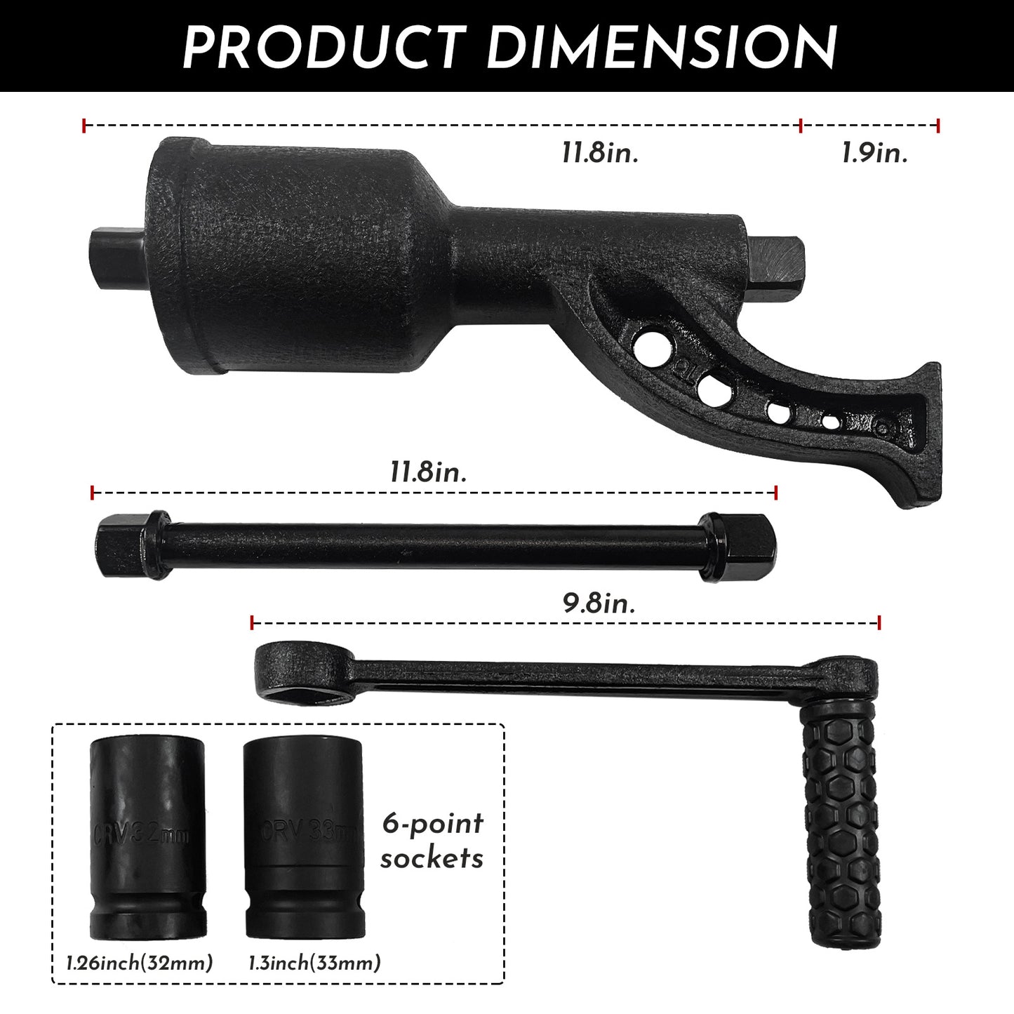 1:78 Torque Multiplier Wrench, 5800 NM Lug Nut Wrench Torque Wrench Set Lugnut Remover with Shell Labor Saving Wrench Tool for Truck Trailer RV Duty Torque Multiplier Tool