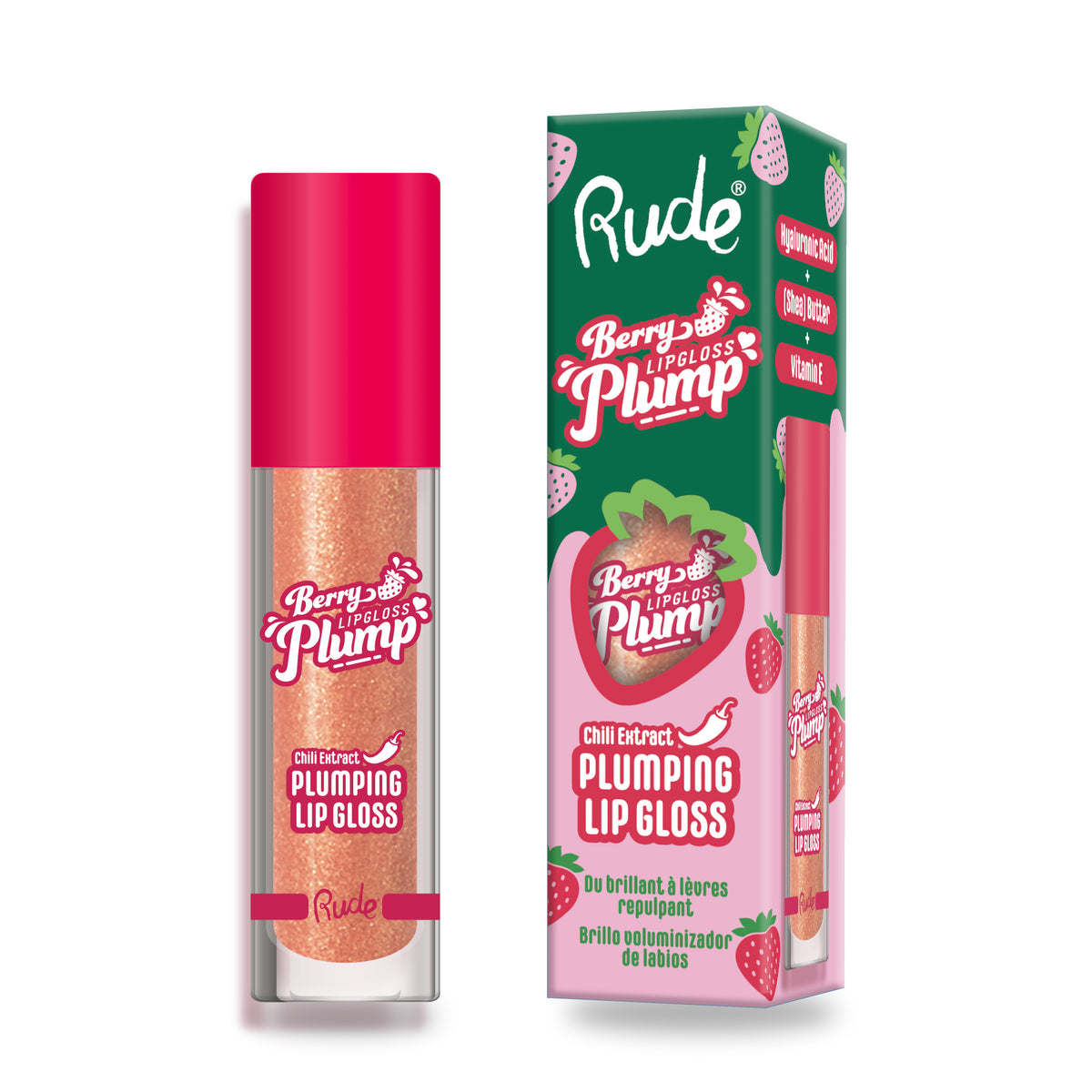 RUDE Berry Juicy Plumping Lip Gloss