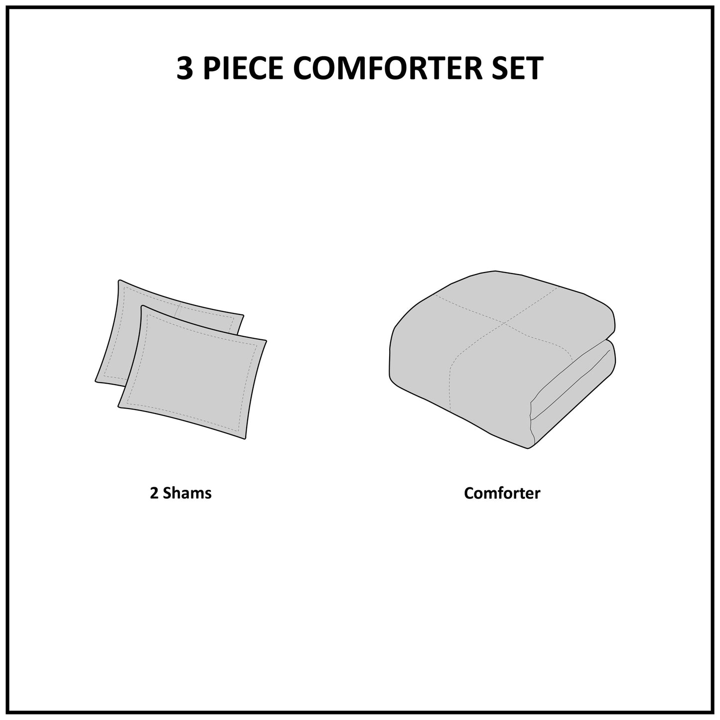 Comforter Set 3 Piece Cotton Comforter Set