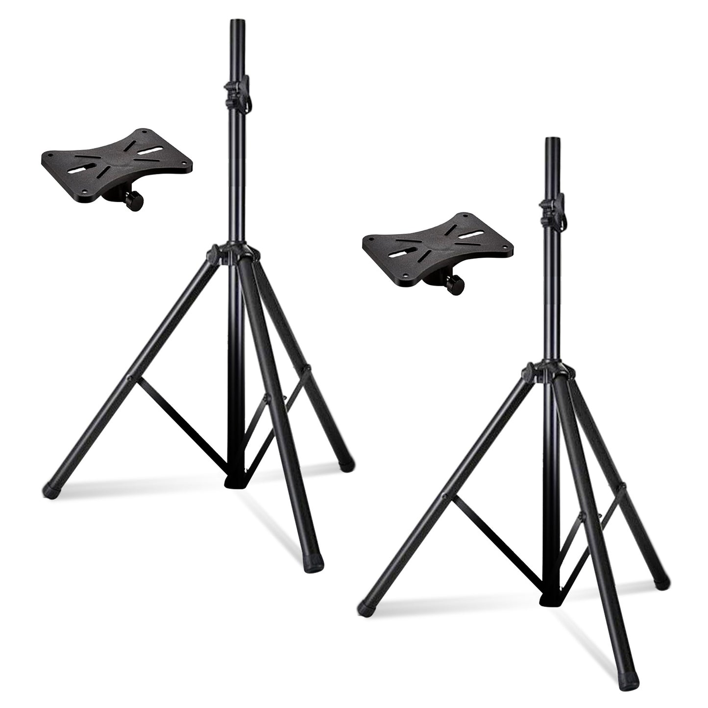 5 Core Speaker Stand Tripod Floor Tall Pair Adjustable Up to 72 Inch DJ Studio Monitor Stands Pole Mount  - SS ECO 2PK WoB