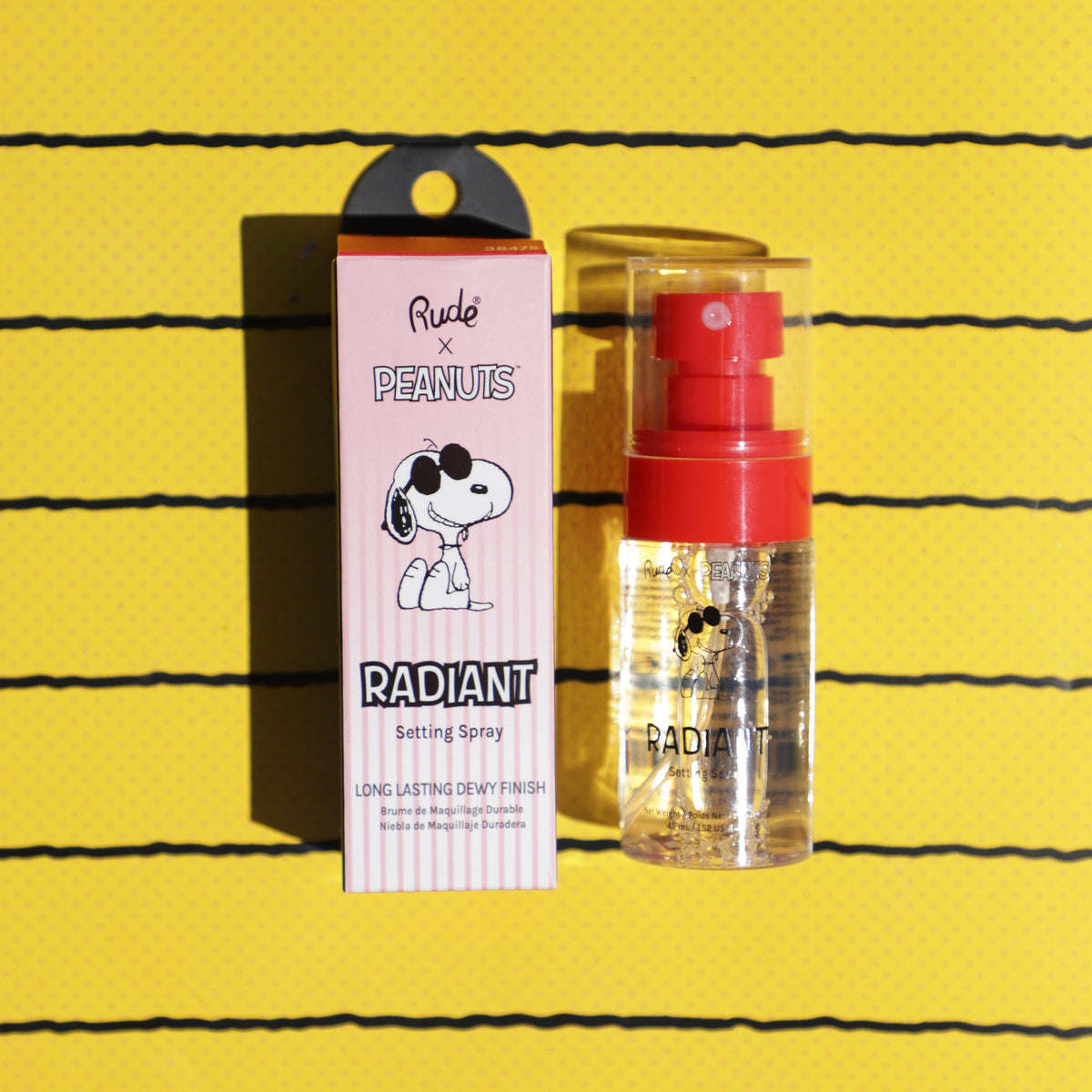 RUDE Peanuts Radiant Setting Spray