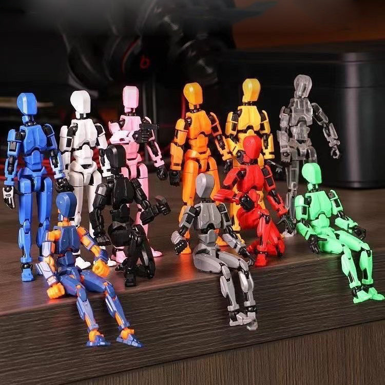 3D Printed Multi-Jointed Action Figures , Full Body Mechanical Movable Toy, Multiple Accessories, Hand Painted Figure, Desk Decoration, Creative Gifts