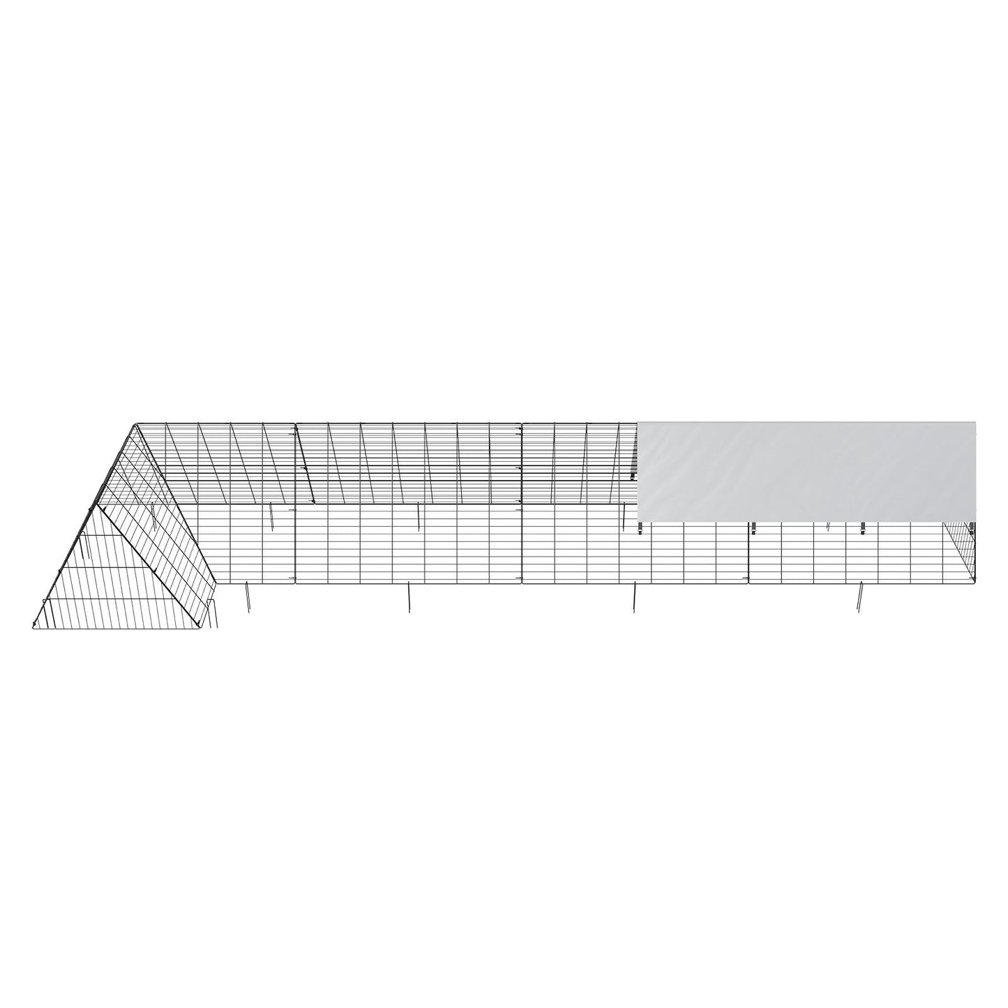 Chicken Tunnels, 157.5 x 39.4 x 24.2 inch(LxWxH) Chicken Tunnels for Yard, Portable Chicken Tunnels for Outside with Corner Frames, Chicken Coop Run, Suitable for Chickens, Ducks, Rabbits