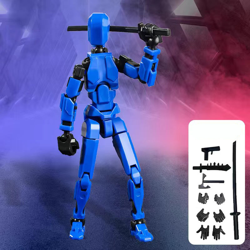 3D Printed Multi-Jointed Action Figures , Full Body Mechanical Movable Toy, Multiple Accessories, Hand Painted Figure, Desk Decoration, Creative Gifts