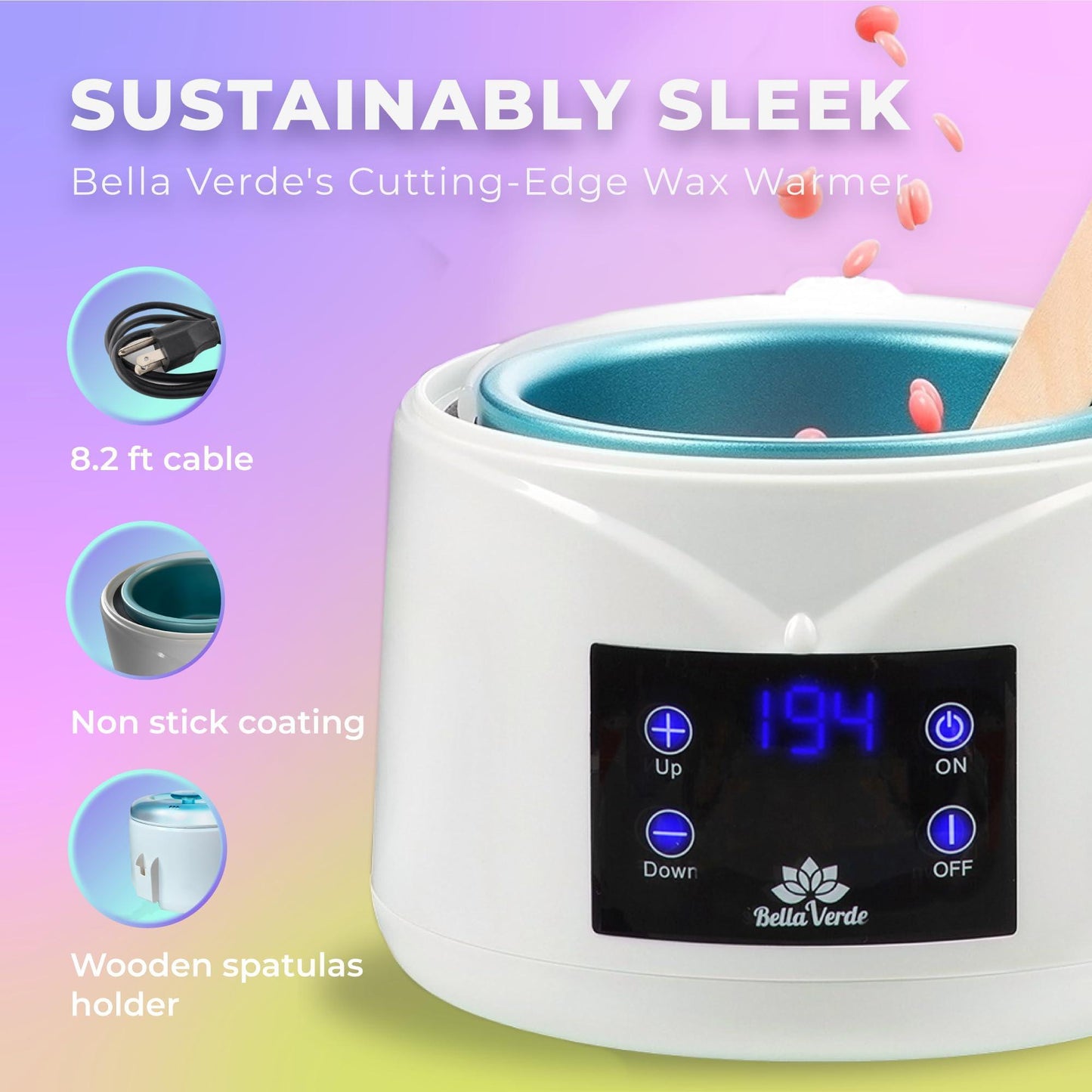 Waxing Kit for Removal Wax Warmer for Face Legs Eyebrows Body Bikini