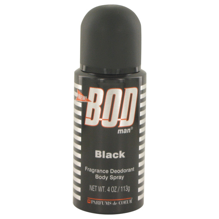 Bod Man Black by Parfums De Coeur Body Spray 4 oz for Men - Banachief Outlet